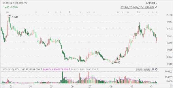 怎样买股票配债 极星汽车一度大跌超12%，前9个月总交付量同比减少22.8%